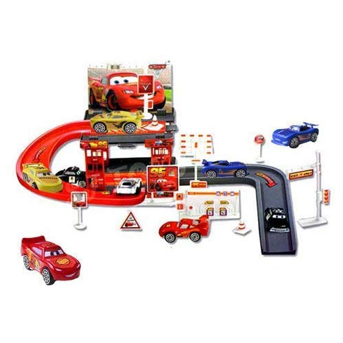 Red Lightning Car Mcqueen Ultimate Parking Lot Cars Springs Race Track Parking Garage Toy Set Race Track For Toy Cars 5 Red Lightning Car Mcqueen Ultimate Parking Lot Cars Springs Race Track Parking Garage Toy Set Race Track For Toy Cars