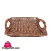 Rattan Bread Basket Rectangle With Handle Size 14 Inch 15 Inch