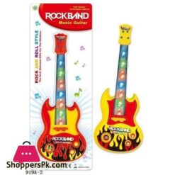 Rockband Music Guitar With Lights For Kids
