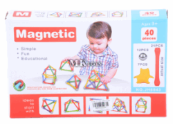 Geomag Classic - 40 Pieces - Magnetic Construction For Children - Green Collection - 100% Recycled Plastic Educational Toys, Multicolor (271)
