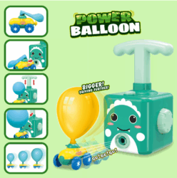 Kids Power Iatable Balloon Catoy Balloon Launcher Toy Set Education Science Experiment Puzzle Fun Game Toys