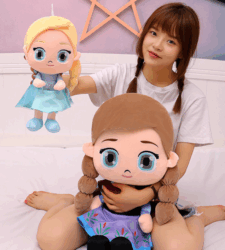 Disney Cartoon Elsa Princess Plush Toy Doll - 40Cm