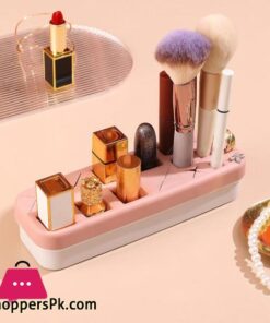 Silicone ABS Lipstick Box Makeup Organizer Storage Box Lipstick Nail Polish Organizer Display Holder Cosmetic Organizer Box