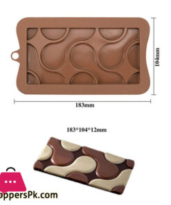 Silicone Chocolate Bar Mold Puzzle Style Design