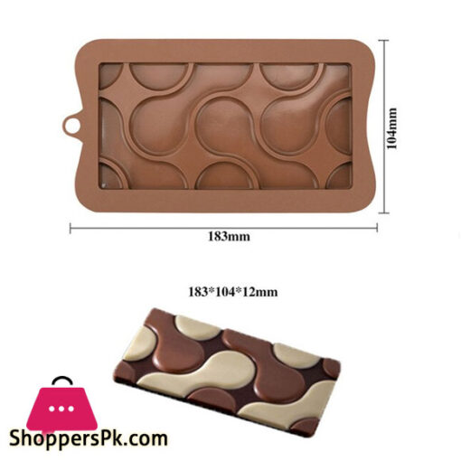 Silicone Chocolate Bar Mold Puzzle Style Design