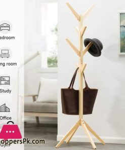 Solid Wood Hanger Floor Standing Coat Racks 8 Hooks Home Furniture Storage Clothes Hanging Wooden Hanger Bedroom Drying Rack