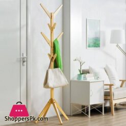 Solid Wood Hanger Floor Standing Coat Racks 8 Hooks Home Furniture Storage Clothes Hanging Wooden Hanger Bedroom Drying Rack