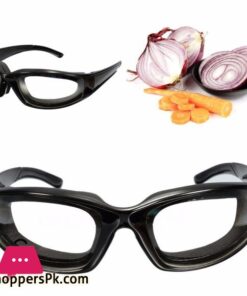 Tears Free Onion Goggles Glasses Kitchen Slicing Eye Protect Built In Sponge