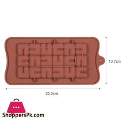 Silicone Chocolate Bar Mold Puzzle Style Design