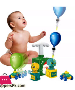 Kids Power Iatable Balloon CaToy Balloon Launcher Toy Set Education Science Experiment Puzzle Fun Game Toys