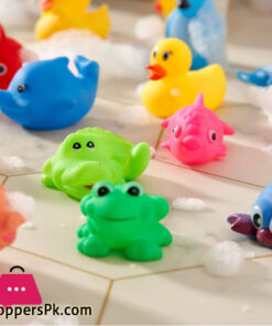 15 pcs Floating Ocean & Farm Animal Bath Time Squirty Toys