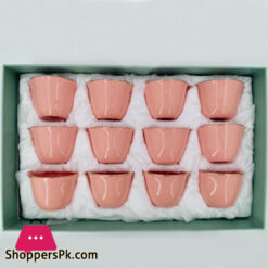 ANGELA 12pcs Kawa Piali Pink