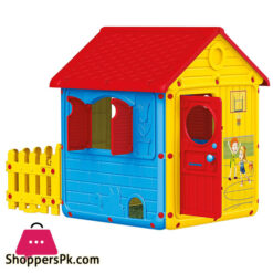 My First Playhouse with Doors and Fence DOLU - 3019