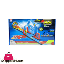 Super Track Racer 68801 Speed Toys non Hot Wheel Car Pull Back Cars Stunt Loops Racing Toy hotwheels