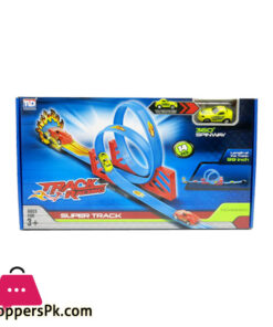 Super Track Racer 68801 Speed Toys non Hot Wheel Car Pull Back Cars Stunt Loops Racing Toy hotwheels