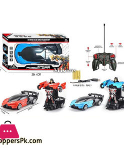 1:18 Remote Control Car to Robot Transforming Car Toy