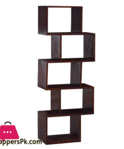 Solid Wood Open Book Shelf 5 Solid Wood Open Book Shelf - Image 2