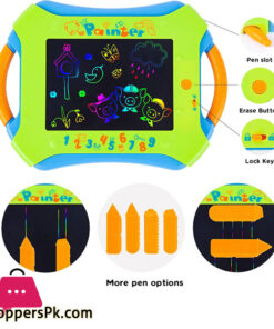 New arrivals DIY painting toy LCD color writing drawing board with drawing tools and animal plastic moldings for child preschool