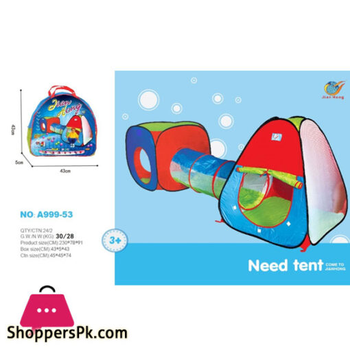 Garden Tent with Tunnel colorful cottages