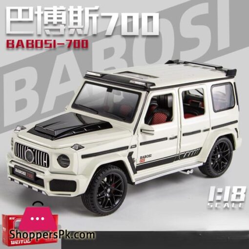 118 Mercedes Benz G700 Simulation Toy Vehicles Model Alloy Pull Back Metal Genuine License Collection Gift Off Road Kids F393Diecasts Toy Vehicles