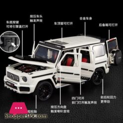 118 Mercedes Benz G700 Simulation Toy Vehicles Model Alloy Pull Back Metal Genuine License Collection Gift Off Road Kids F393Diecasts Toy Vehicles