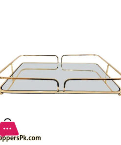 Orchid Golden Decor Miror Tray (Large)