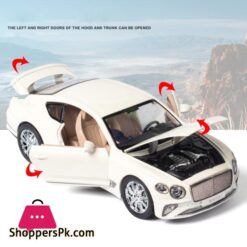 1:24 BENTLEY Continental GT Simulation Diecast Alloy Car Model Kids Toy Gift