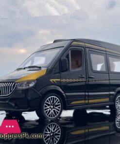 124 Benzs Sprinter Mpv Alloy Car Model Diecast Metal Toy Bus Car Model Sound And Light High Simulation Collection Kids Toy Gift