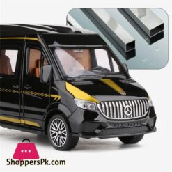 124 Benzs Sprinter Mpv Alloy Car Model Diecast Metal Toy Bus Car Model Sound And Light High Simulation Collection Kids Toy Gift