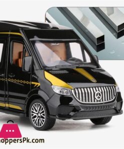 124 Benzs Sprinter Mpv Alloy Car Model Diecast Metal Toy Bus Car Model Sound And Light High Simulation Collection Kids Toy Gift