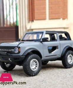1:24 Ford Bronco Lima Alloy Car Model Diecast Metal Toy Off-road Vehicles Car Model Simulation Sound Light Collection Kids Gifts