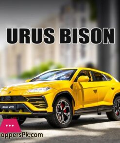 124 Lambos URUS Bison SUV Coupe Alloy Car Model Sound and Light Simulation Car Decoration Collection Child Toy Gift