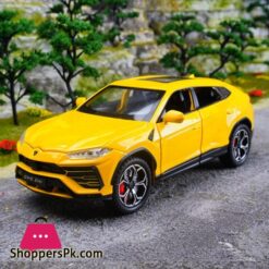 124 Lambos Urus Bison Suv Coupe Alloy Car Model Sound And Light Simulation Car Decoration Collection Child Toy Gift