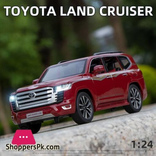 1:24 New Toyota LAND CRUISER LC300 SUV Model Diecasts Metal Casting Sound Car Model For Children's Car Toys