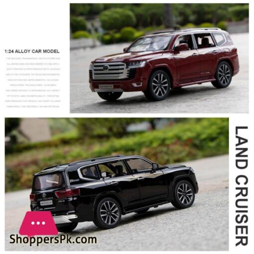 1:24 New Toyota LAND CRUISER LC300 SUV Model Diecasts Metal Casting Sound Car Model For Children's Car Toys