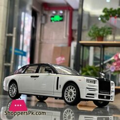 1:24 Sound And Light Pull Back Alloy Car Model Car Set Children'S Toys Rolls-Royce Phantom Ornaments Collection