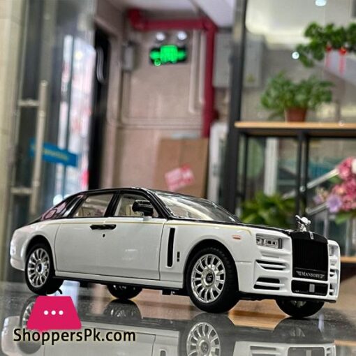 1:24 Sound and Light Pull Back Alloy Car Model Car Set Children's Toys Rolls-Royce Phantom Ornaments Collection