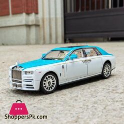1:24 Sound And Light Pull Back Alloy Car Model Car Set Children'S Toys Rolls-Royce Phantom Ornaments Collection
