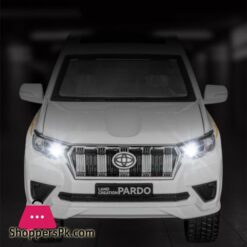 1:24 Toyota Prado Suv Alloy Car Model Diecast Metal Toy Off-Road Vehicles Car Model Simulation Sound Light Collection
