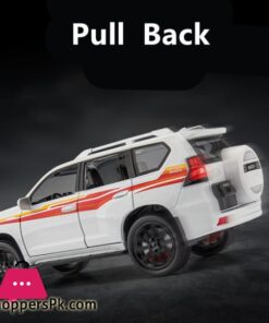 1:24 Toyota Prado Suv Alloy Car Model Diecast Metal Toy Off-Road Vehicles Car Model Simulation Sound Light Collection - Image 6
