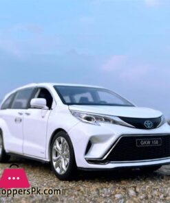 1:24 Toyotas Sienna MPV Car Diecast Metal Vehicles Car Sound And Light Collection Simulation Toys For Children Gift