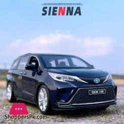 1:24 Toyotas Sienna Mpv Car Diecast Metal Vehicles Car Sound And Light Collection Simulation Toys For Children Gift