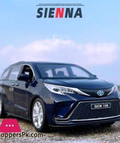1:24 Toyotas Sienna Mpv Car Diecast Metal Vehicles Car Sound And Light Collection Simulation Toys For Children Gift - Image 2