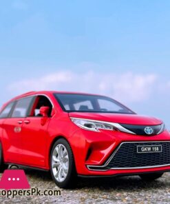 1:24 Toyotas Sienna Mpv Car Diecast Metal Vehicles Car Sound And Light Collection Simulation Toys For Children Gift - Image 4