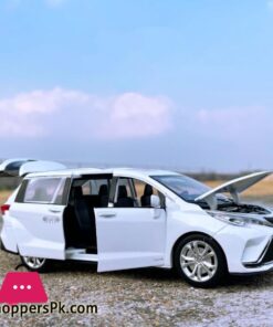 1:24 Toyotas Sienna Mpv Car Diecast Metal Vehicles Car Sound And Light Collection Simulation Toys For Children Gift - Image 5