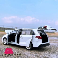 1:24 Toyotas Sienna Mpv Car Diecast Metal Vehicles Car Sound And Light Collection Simulation Toys For Children Gift