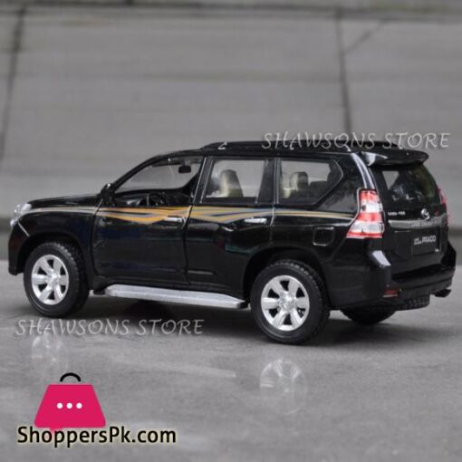 132 Scale Diecast Metal Car Model Toyota Land Cruiser Prado SUV Replica Pull Back Toy With Sound Lightdiecast metal