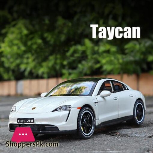 1:32 Taycan New Energy Vehicles Alloy Metal Diecast Cars Model Toy Cars With Sound And Light For Kids Children Toys