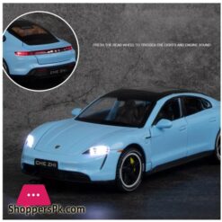 1:32 Taycan New Energy Vehicles Alloy Metal Diecast Cars Model Toy Cars With Sound And Light For Kids Children Toys