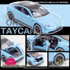 1:32 Taycan New Energy Vehicles Alloy Metal Diecast Cars Model Toy Cars With Sound And Light For Kids Children Toys